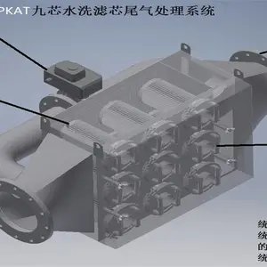 拓凯柴油发电机组尾气净化器黑烟净化器
